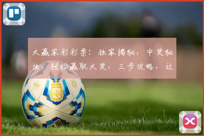 大赢家彩彩票：独家揭秘，中奖秘诀，轻松赢取大奖，三步攻略，让您成为幸运儿，不容错过